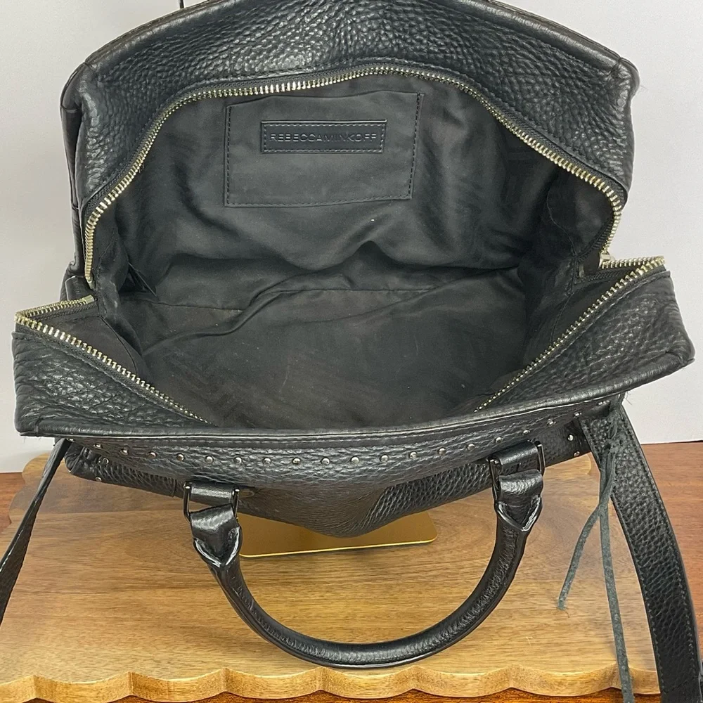 Rebecca Minkoff Pebbled Leather Moonwalking Satchel EUC - Picture 10 of 13